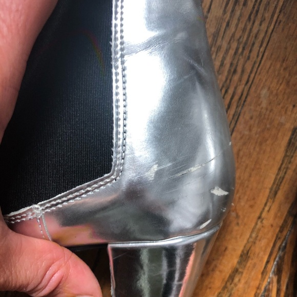 Silver ankle boots - Picture 7 of 9